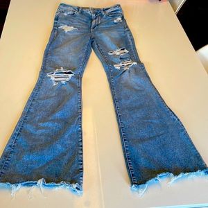American Eagle Super Hi-Rise Flare Size 8 Regular